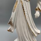Xl Vintage Beeld Geisha Italiaans Keramiek thumbnail 4