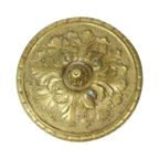 Oude Messing Beker Met Deksel Mythisch Figuur 14cm thumbnail 11