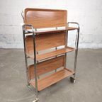 Vintage Opvouwbare Serveer Trolley thumbnail 3