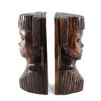 Vintage Set 2 Afrikaanse Houten Beelden thumbnail 5