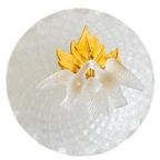 Vintage Rococo Kristal Messing Bonbonnière Vogels thumbnail 3