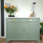 Vintage Commode Met Marmer Blad thumbnail 5