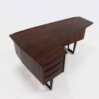 Rosewood Boomerang Desk By Peter Løvig Nielsen For Hedensted Møbelfabrik Denmark 1950S thumbnail 10