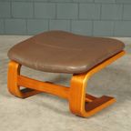 Deense “apollo” Fauteuil Met Hocker – Svend Skipper – Jaren 70 thumbnail 8