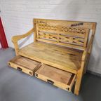 Rustieke Houten Bank thumbnail 3