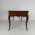 Louis Xv Dubbelzijdig Mahonie En Palissander Plat Bureau thumbnail 24