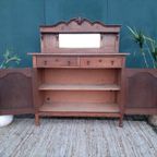 Art Deco Kastje Eiken Dressoir Commode Wastafelkastje thumbnail 10