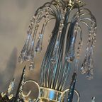 Murano Teardrop Kroonluchter Transparant Chrome Frame Oriëntaals thumbnail 10