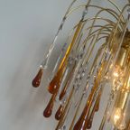 2 Beschikbaar Vintage Xl Formaat Teardrop Murano Kroonluchters thumbnail 12