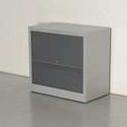 Kinnarps Roldeurkast, Aluminium, 75 X 80 Cm, Incl. 1 Legbord, thumbnail 2
