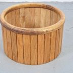 Vintage Planter Eiken Hout Plantenbak Scandinavisch Design thumbnail 2