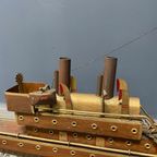 Groot Oud Volkskunst Stoom Schip thumbnail 11