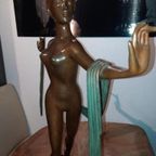 Brons Beeld Dame Met Sjaal thumbnail 6