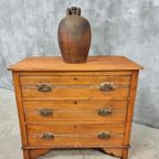 Antieke Ladekast Commode Kersenhout 90 X 81 Cm thumbnail 3