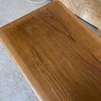 Vintage Salon Tafel Van Massief Hout, Reliving thumbnail 3
