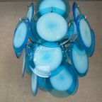 Vintage Design Blue/White Chandelier Murano thumbnail 9