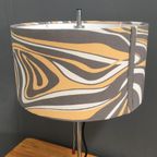 Table Lamp With Grey And Pink Shade, Shade Adjustable In Height thumbnail 10