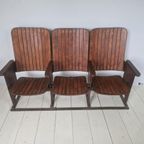 Jaren 30 Art Deco Cinema Bioscoop Stoelen Bankje thumbnail 9