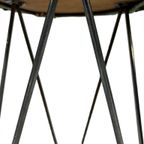 Vintage Kruk Met Hairpin Legs En Vachtje Klein Krukje 60's thumbnail 4