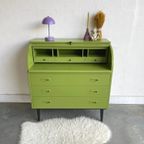 Vintage Opgeknapte Secretaire Bureau Werkplek Klepburo thumbnail 9