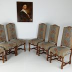 Beech Os De Mouton Tapestry Chairs (Set Of 6) thumbnail 25