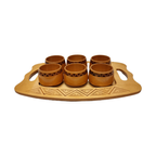 Vintage Houten Bekerhouders Met Dienblad thumbnail 3