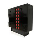 Vintage Zwarte Brutalist Barkast / Dressoir De Coene Stijl thumbnail 9