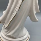 Xl Vintage Beeld Geisha Italiaans Keramiek thumbnail 11