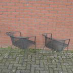 Metalen Tuinstoelen Met Armleuning Set Van 2 thumbnail 9