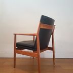 Vintage Arne Vodder 341 Fauteuil In Teak En Leer thumbnail 16
