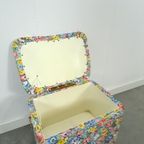 Klepbankje Met Bloemenprint, Vintage Bloemen Bankje thumbnail 9