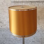 Space Age Xl Vloerlamp Chroom - Goud/Okergeel - Uniek thumbnail 3