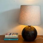 Grote Vintage Keramiek Lamp Brutalist Jaren 60 thumbnail 4