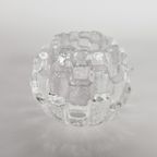 Kosta Boda - Design Bengt Edenfalk - 'iglo' - Kristal - Kaarsenhouder - 3e Kwart 20e Eeuw thumbnail 2