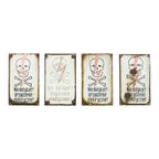 Pools Emaille Bord Gevaar Hoogspanning Schedel Verzamelitem thumbnail 6
