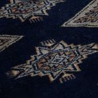 Zachte En Sierlijke Loper/ Vloerkleed In Oosterse Stijl In Voornamelijk Blauw Tinten 148x40cm thumbnail 5