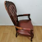 Brocante Vintage Franse Louis Xv Stoel, Fauteuil 2010 thumbnail 13