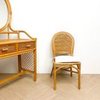 Vintage Rotan Rieten Kaptafel Make-up Tafel, Spiegel thumbnail 9