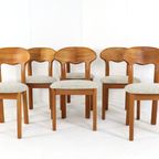 6x Juul Kristensen Eetkamerstoelen 'them' Vintage Massief Teak thumbnail 2