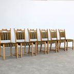 Brutalist Eetkamerstoelen | Vintage Stoelen | Jaren 60 | (4) thumbnail 3