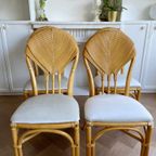 Vintage Rattan Dining Chairs thumbnail 9