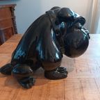 Zwarte Engelse Buldog Polystoon thumbnail 6