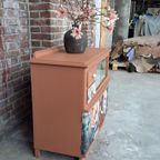 Kastje, Klein Dressoir, Vitrinekast, Commode, Gerestyled thumbnail 10