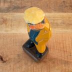 Houten Kapiteins/vissersbeeldje, Handgemaakt In De Jaren '60 thumbnail 4