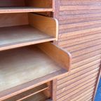 Dubbele Eiken Archiefkast, Rolluikkast, 120 Cm Hoog thumbnail 9