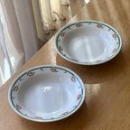 Set Of 5 Vintage Porcelain Cherry Pasta Plates thumbnail 2