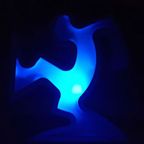 Keith Haring La Linea Lamp Osvaldo Cavandoli Zilver (nieuw In Originele Verpakking) thumbnail 11