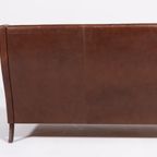 1970’s Danish Modern Cognac Leather Sofa thumbnail 9