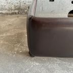 Coffee Table With Leather & On Wheels thumbnail 7