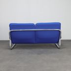 Chrome Tubular Frame Two-seater Sofa, 1970s thumbnail 5